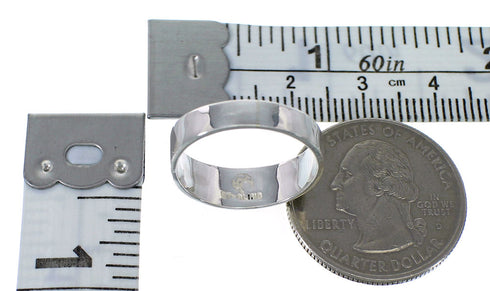 Multicolor Inlay Silver Ring Size 7-1/2 AX53606