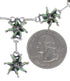 Turquoise Needlepoint Silver Southwest Necklace And Earring Set CX53668