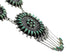 Southwest Sterling Silver Turquoise Needlepoint Necklace And Earring Set EX54062