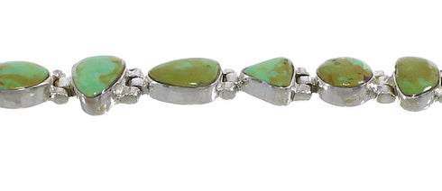 Turquoise Silver Jewelry Link Bracelet AX54091