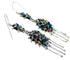 Multicolor Needlepoint Sterling Silver Hook Earrings RX55103