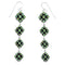 Sterling Silver Turquoise Hook Dangle Earrings RX55146