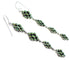 Sterling Silver Turquoise Hook Dangle Earrings RX55146