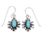 Southwest Silver And Turquoise Hook Earrings RX55271