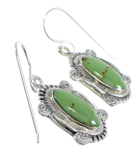 Sterling Silver Turquoise Hook Dangle Earrings RX54682
