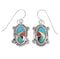 Multicolor Southwest Silver Hook Dangle Earrings RX54697