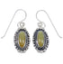Turquoise And Sterling Silver Southwestern Hook Earrings RX54728