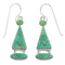 Southwestern Turquoise Inlay Sterling Silver Earrings RX55588