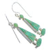 Southwestern Turquoise Inlay Sterling Silver Earrings RX55588