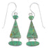 Turquoise Inlay Sterling Silver Earrings RX55597