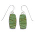 Southwest Turquoise Inlay Silver Hook Earrings RX55662