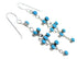 Turquoise And Silver Southwest Hook Earrings RX54783