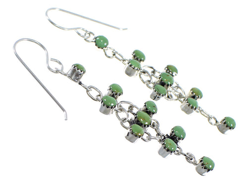 Silver Turquoise Southwest Hook Earrings RX54781