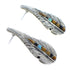 Southwest Multicolor Sterling Silver Feather Post Earrings RX54943