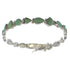 Genuine Sterling Silver Southwest Turquoise Link Bracelet AX54256