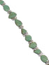 Genuine Sterling Silver Southwest Turquoise Link Bracelet AX54256