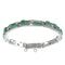 Turquoise And Opal Silver Jewelry Link Bracelet AX54343