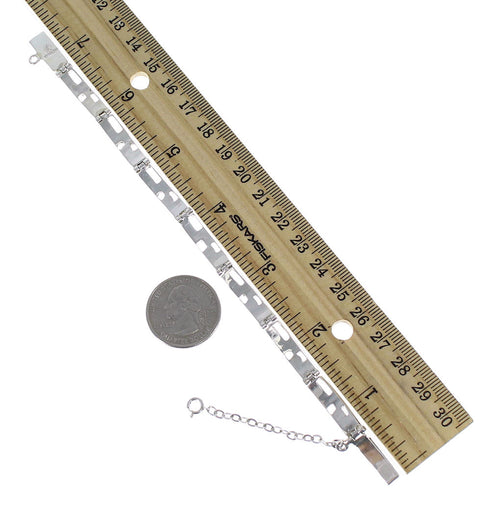 Turquoise And Opal Sterling Silver Jewelry Link Bracelet AX54345