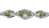 Silver Opal And Turquoise Inlay Link Bracelet AX54122