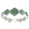 Southwest Turquoise Sterling Silver Link Bracelet AX54131