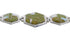 Turquoise And Opal Silver Southwest Link Bracelet AX54143