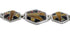Multicolor Inlay Southwestern Silver Link Bracelet AX54149