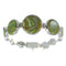 Authenitc Sterling Silver Turquoise Jewelry Link Bracelet AX54194