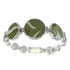 Southwestern Silver Turquoise And Opal Jewelry Link Bracelet AX54200