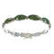 Turquoise And Opal Inlay Silver Link Bracelet AX54560