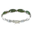 Turquoise And Opal Inlay Silver Link Bracelet AX54560