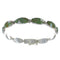 Opal And Turquoise Inlay Silver Link Bracelet AX54572