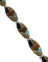 Southwestern Multicolor Inlay Silver Link Bracelet AX54608