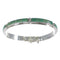 Silver Southwestern Turquoise Inlay Link Bracelet AX55063