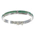 Silver Southwestern Turquoise Inlay Link Bracelet AX55063