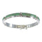 Sterling Silver Southwestern Turquoise Inlay Link Bracelet AX55067
