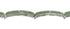 Turquoise And Opal Southwestern Silver Jewelry Link Bracelet AX55089