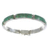 Southwestern Turquoise Genuine Sterling Silver Link Bracelet AX55185