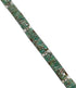 Southwestern Turquoise Genuine Sterling Silver Link Bracelet AX55244