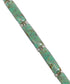Southwestern Turquoise Authentic Sterling Silver Link Bracelet AX55248