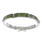 Turquoise And Opal Genuine Sterling Silver Link Bracelet AX55289