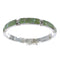 Turquoise And Opal Sterling Silver Jewelry Link Bracelet AX55290