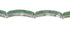 Turquoise Genuine Sterling Silver Link Bracelet AX54757