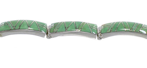 Southwest Turquoise Jewelry Sterling Silver Link Bracelet AX54991
