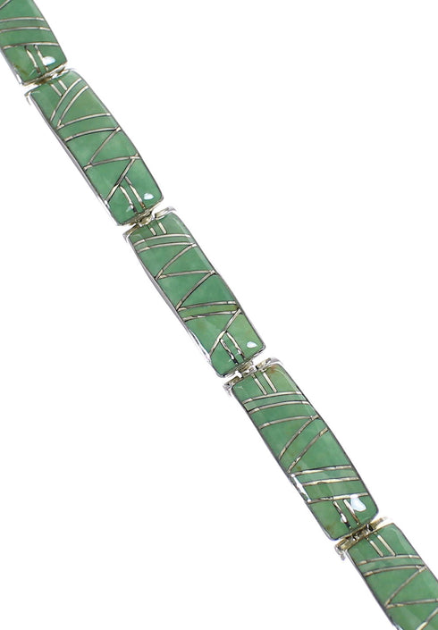 Southwest Turquoise Jewelry Sterling Silver Link Bracelet AX54991