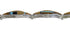 Multicolor Inlay Sterling Silver Link Bracelet AX54622