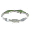 Southwest Turquoise Genuine Sterling Silver Link Bracelet AX54628