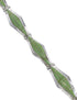 Southwest Turquoise Genuine Sterling Silver Link Bracelet AX54628