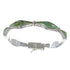 Authentic Sterling Silver Southwest Turquoise Inlay Link Bracelet AX54663
