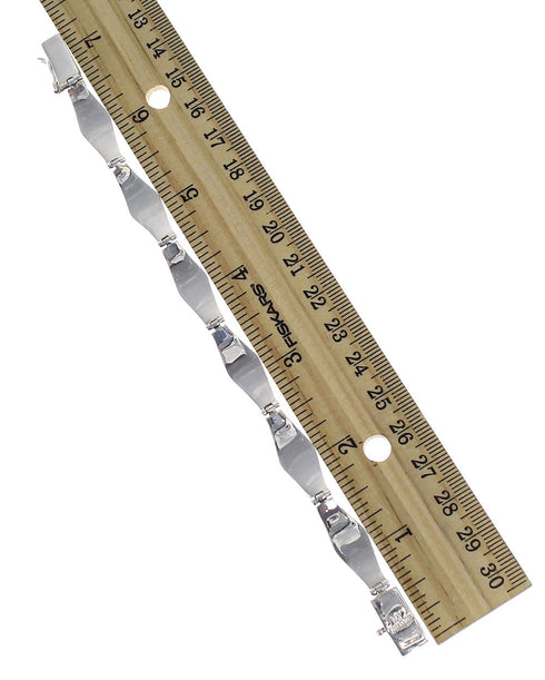 Authentic Sterling Silver Southwest Turquoise Inlay Link Bracelet AX54663