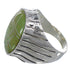 Authentic Sterling Silver Turquoise Inlay Ring Size 11-3/4 AX55462